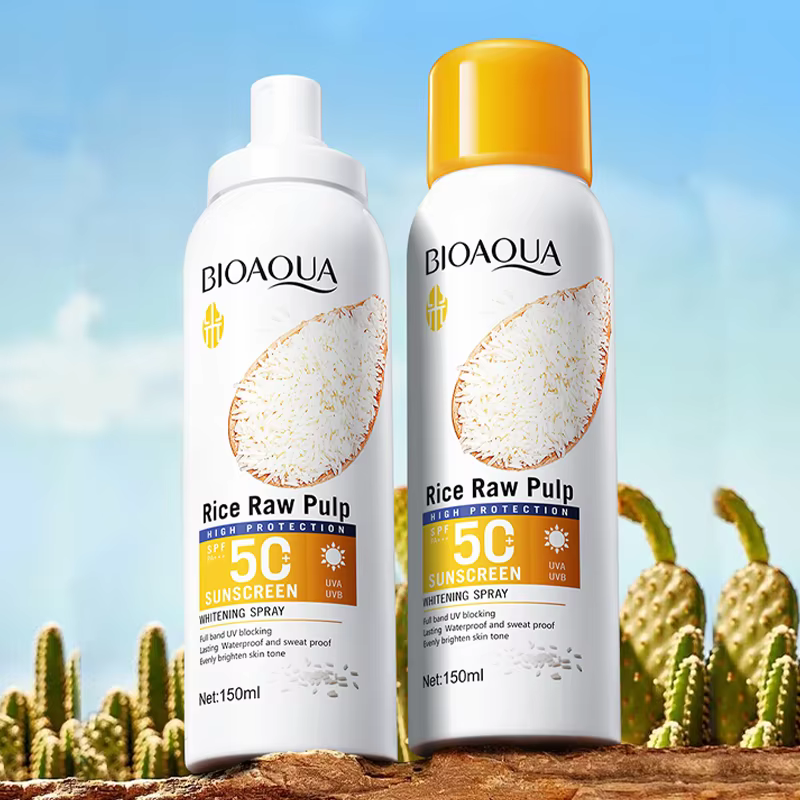Bioaqua Rice Raw Pulp Sunscreen SPF50+ PA+++ -40g