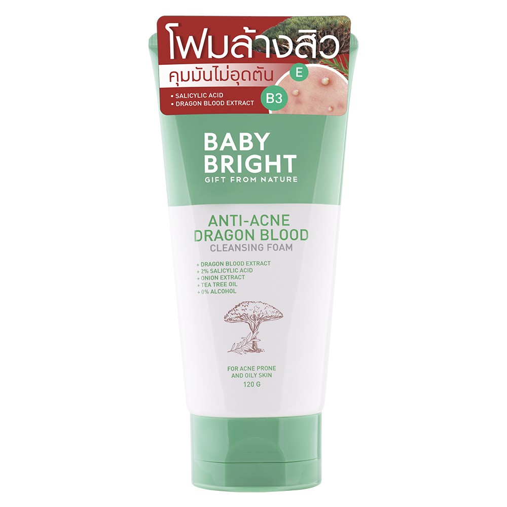 Baby Bright Anti Acne Dragon Blood Cleansing Foam 120g